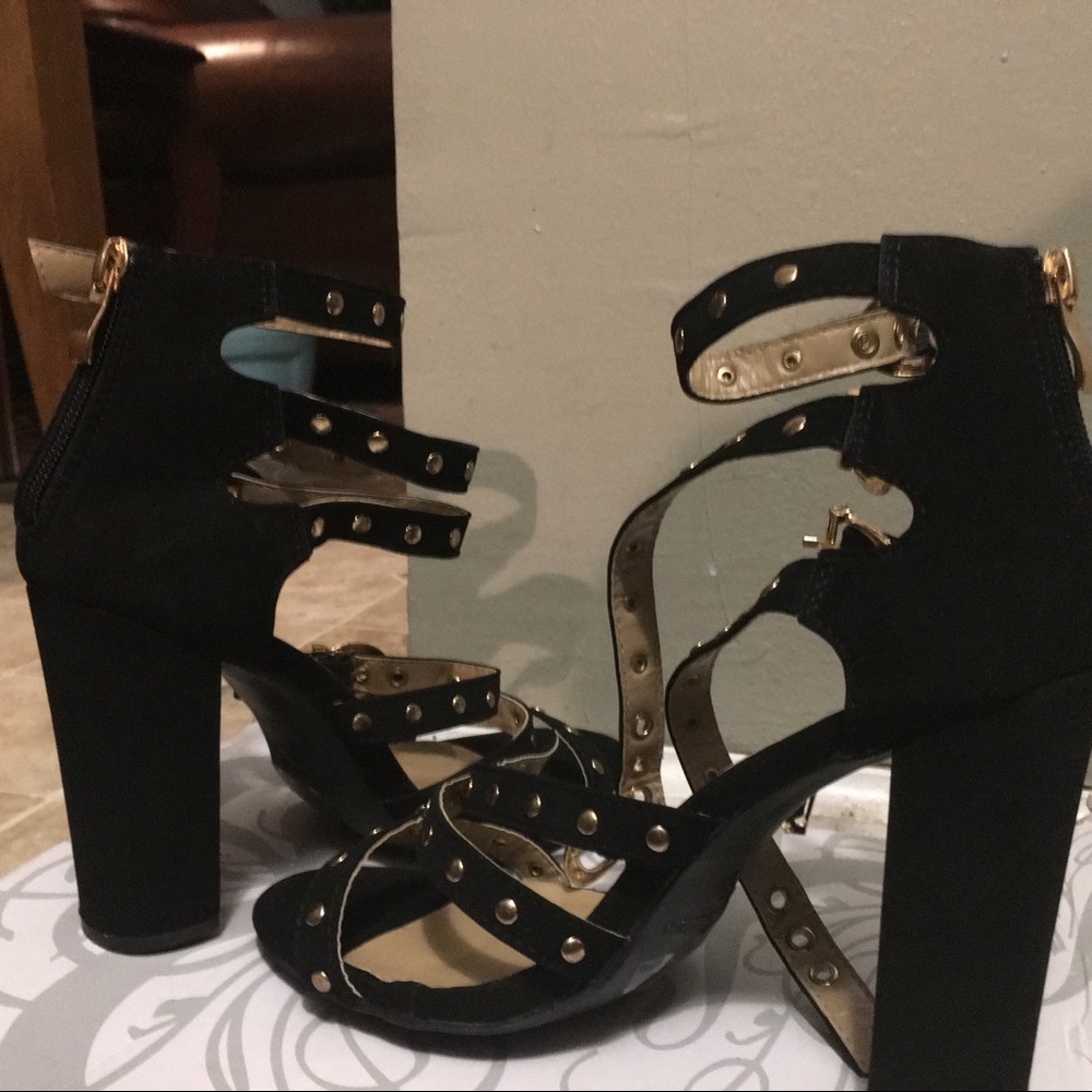 Black Open toe